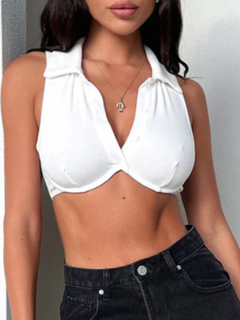 BLACK that’s so fetch razor tank crop top | US 2 (AU 6)